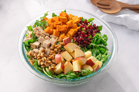 Harvest Salad with a Walnut Balsamic Dressing